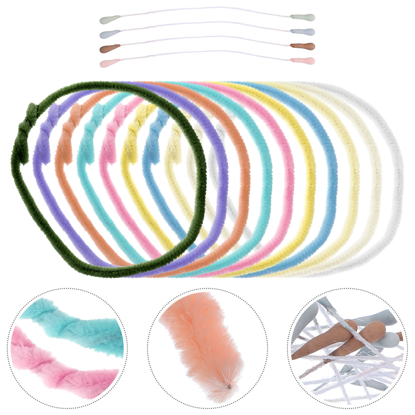 10Pcs Chenille Stems Craft Pip - đánh giá và giá Art Craft Kids