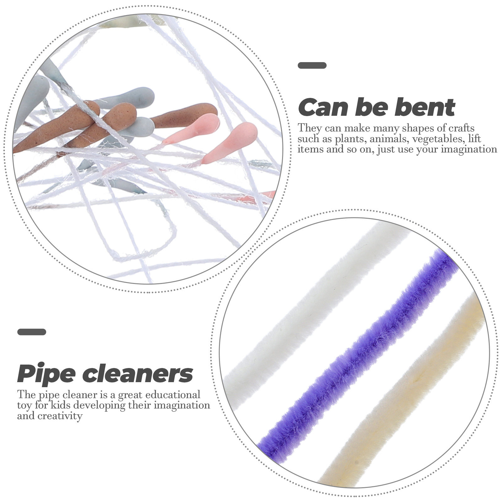 10Pcs Chenille Stems Craft Pip - đánh giá và giá Art Craft Kids