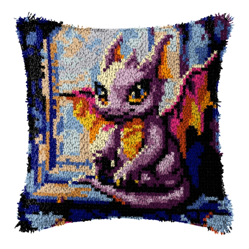 Dinosaur Latch Hook Pillow Kit - đánh giá và giá Dinosaur And Craft