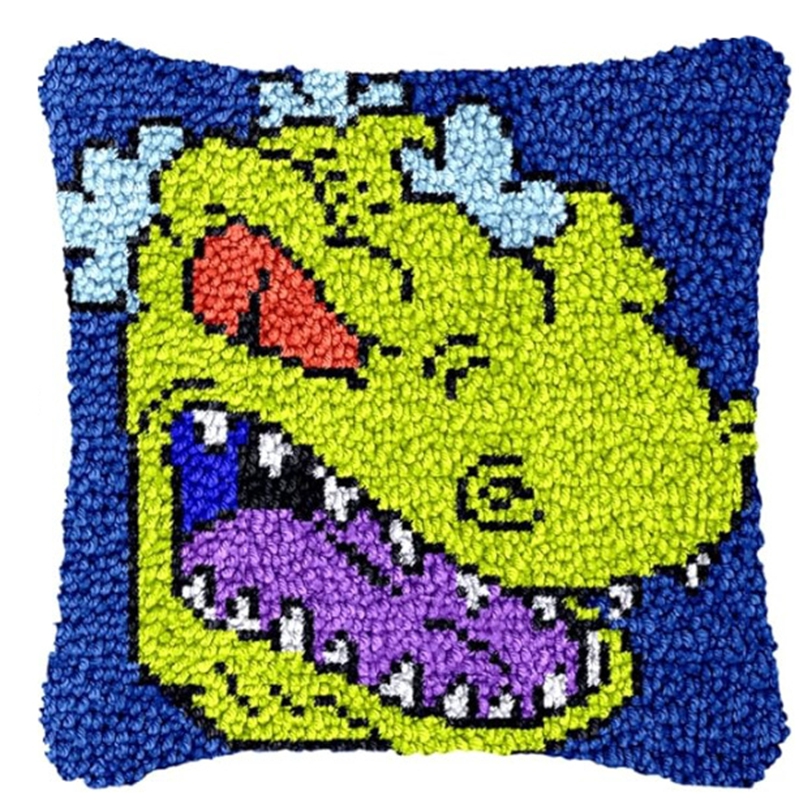 Dinosaur Latch Hook Pillow Kit - đánh giá và giá Dinosaur And Craft