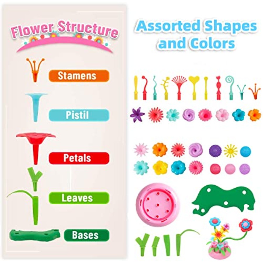 Flower Building Toy Set for Gi - đánh giá và giá Art Craft Toddlers