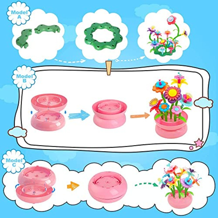Flower Building Toy Set for Gi - đánh giá và giá Art Craft Toddlers