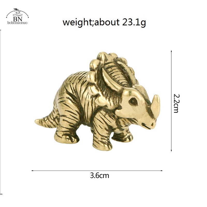 Solid Brass horned dinosaur Ju - đánh giá và giá Dinosaur And Craft