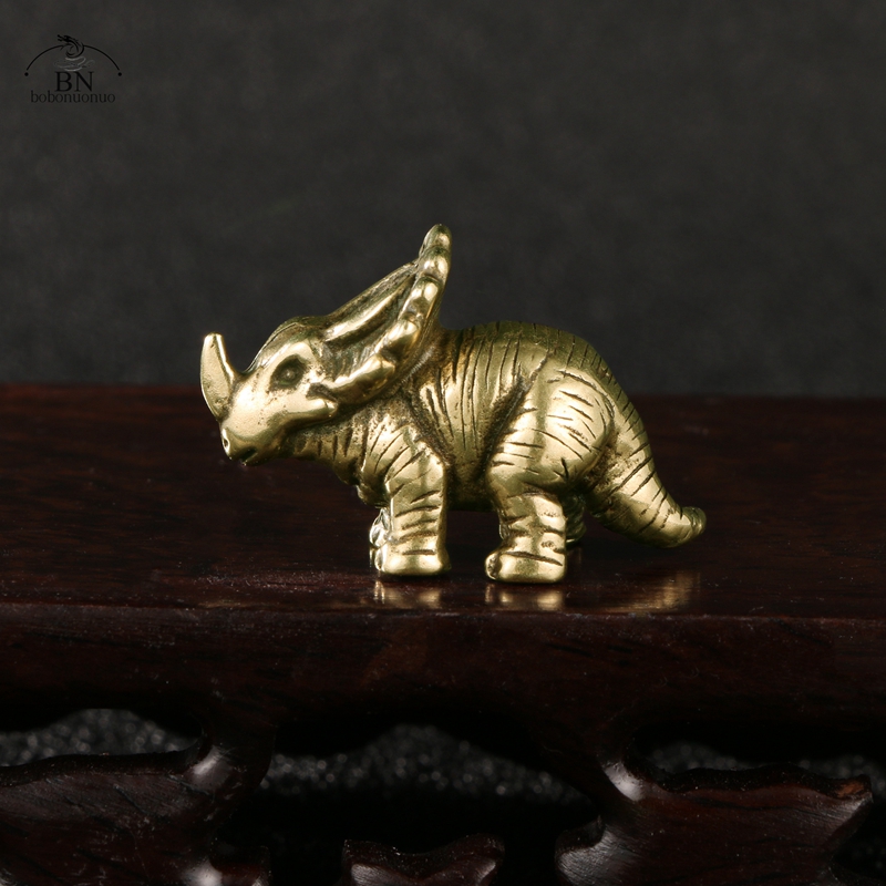 Solid Brass horned dinosaur Ju - đánh giá và giá Dinosaur And Craft