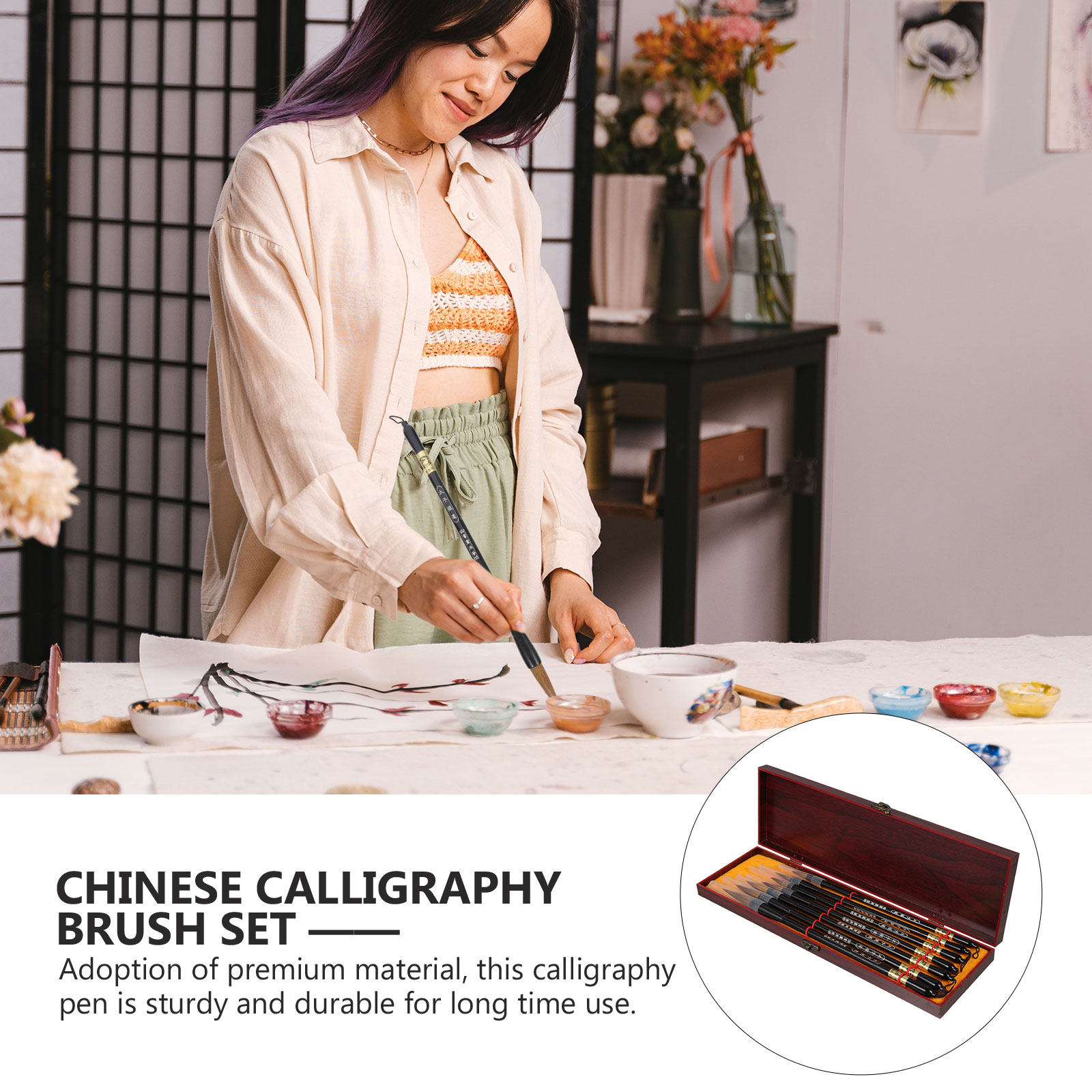 1Set Chinese Calligraphy Brush - đánh giá và giá Watercolor Brush Pen