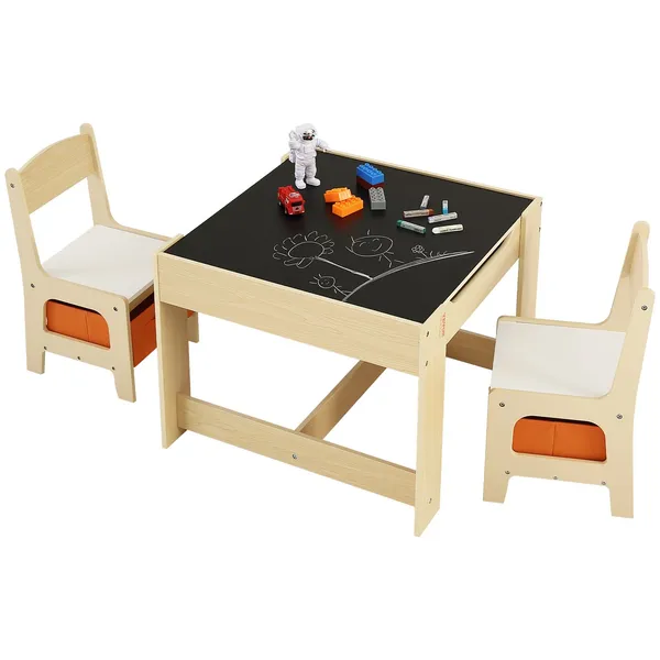 Wooden Kids Table & Chair Set  - đánh giá và giá Art Craft Toddlers