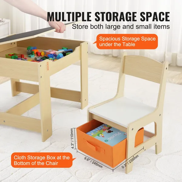 Wooden Kids Table & Chair Set  - đánh giá và giá Art Craft Toddlers