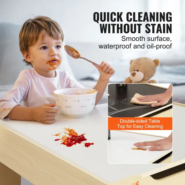 Wooden Kids Table & Chair Set  - đánh giá và giá Art Craft Toddlers