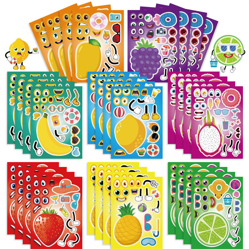 6-24sheet Make Your Own Fruit  - đánh giá và giá Art Craft 6 Year Old