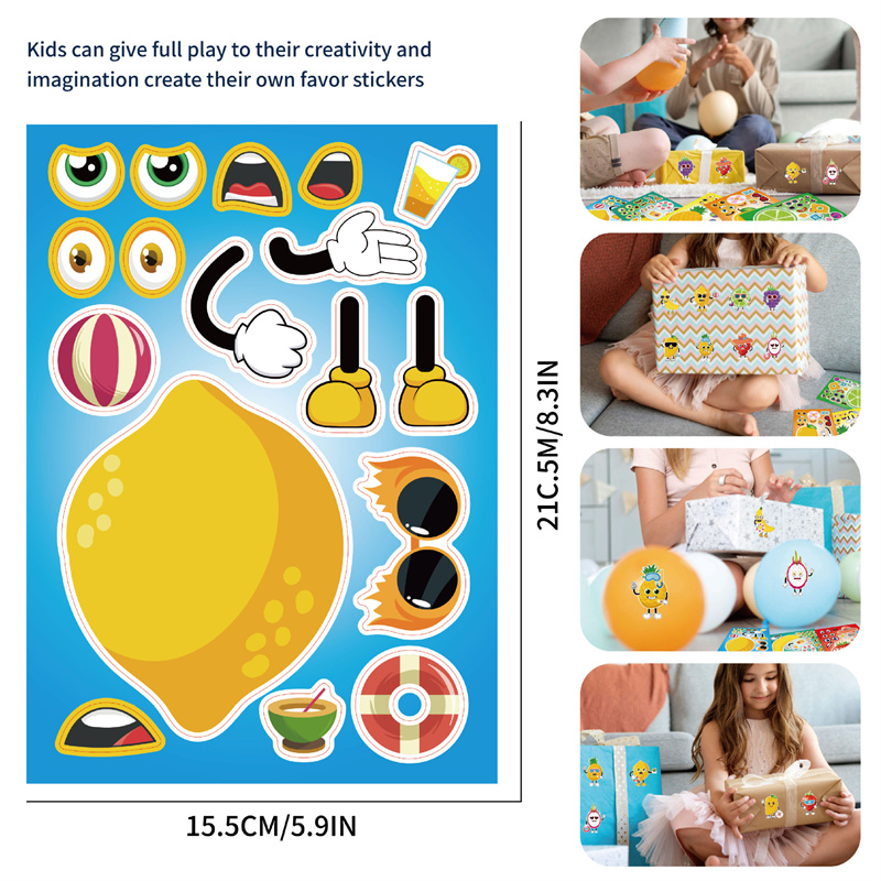 6-24sheet Make Your Own Fruit  - đánh giá và giá Art Craft 6 Year Old