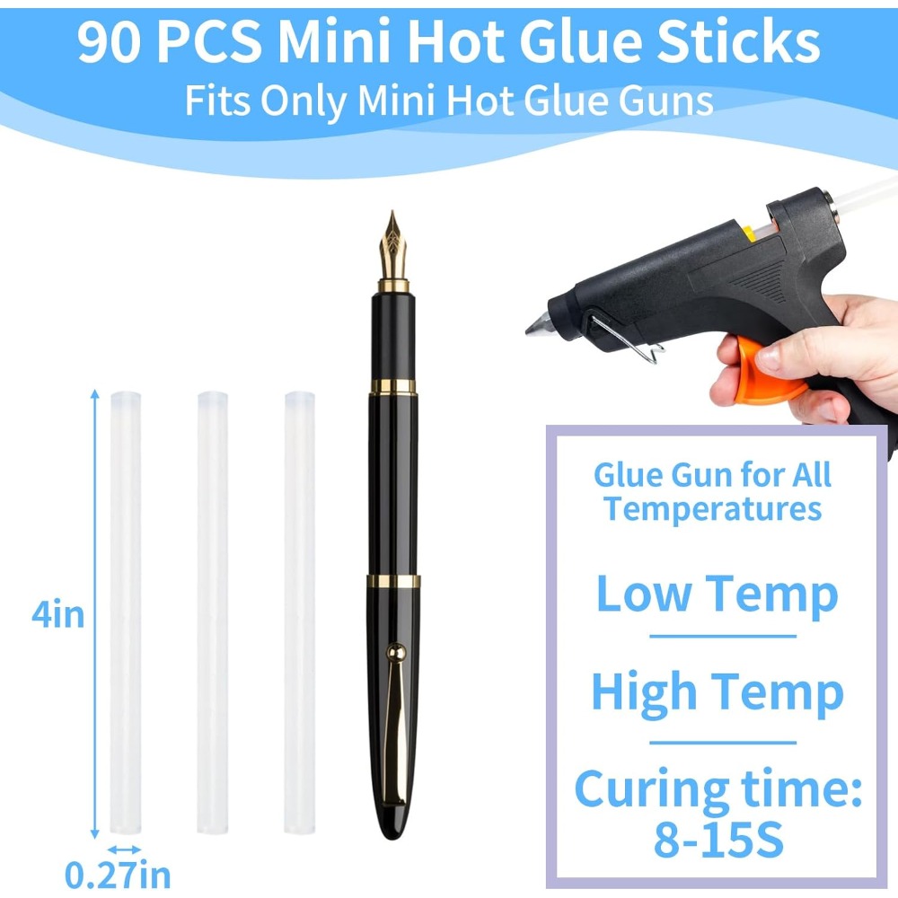 90 PCS Mini Hot Glue Sticks Bu - đánh giá và giá School Of Art X Craft