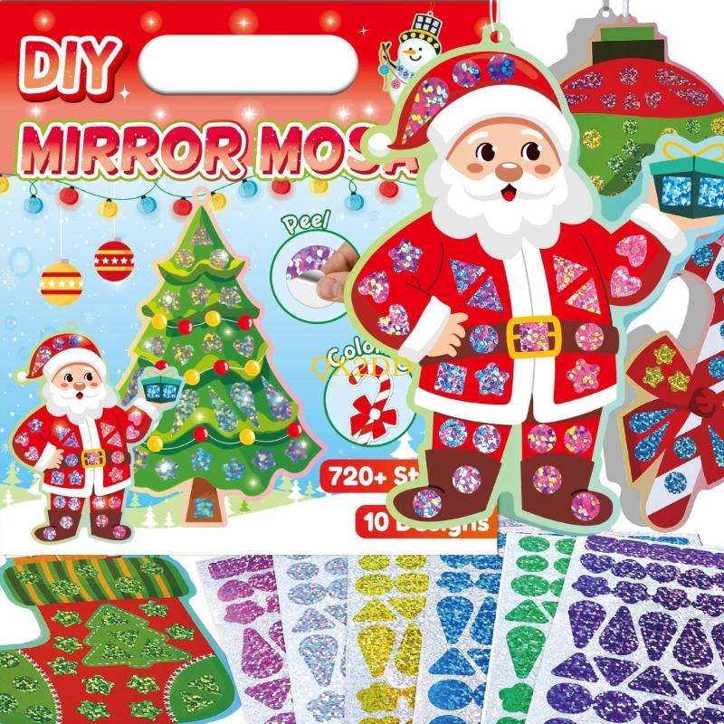 QX2D Christmas Foil Sticker Fo - đánh giá và giá Art Craft Mirror