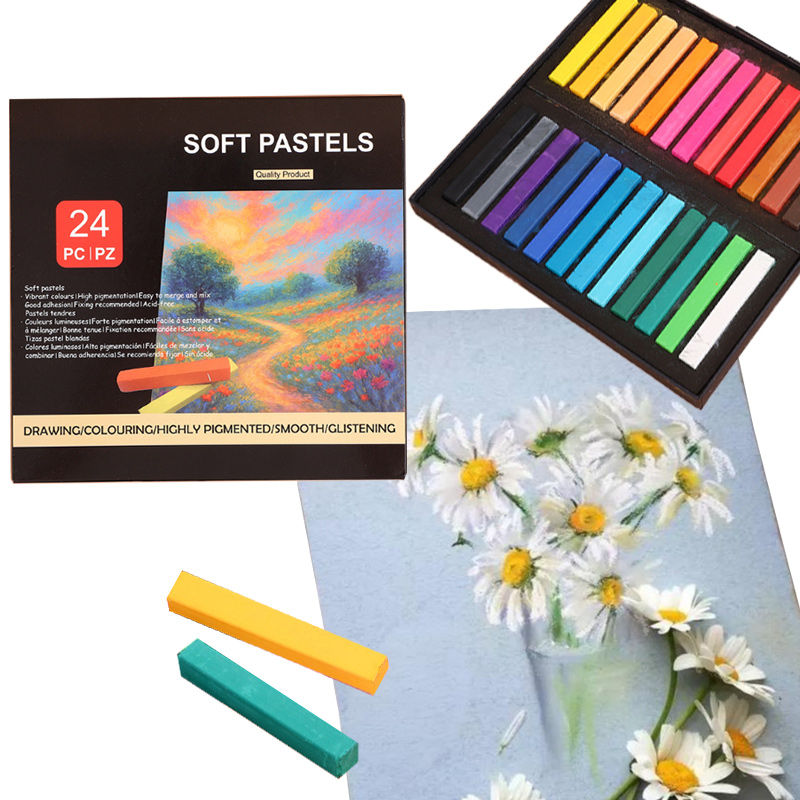 12/24 Color Chalk Soft Pastel  - đánh giá và giá Chalk Pastel Set