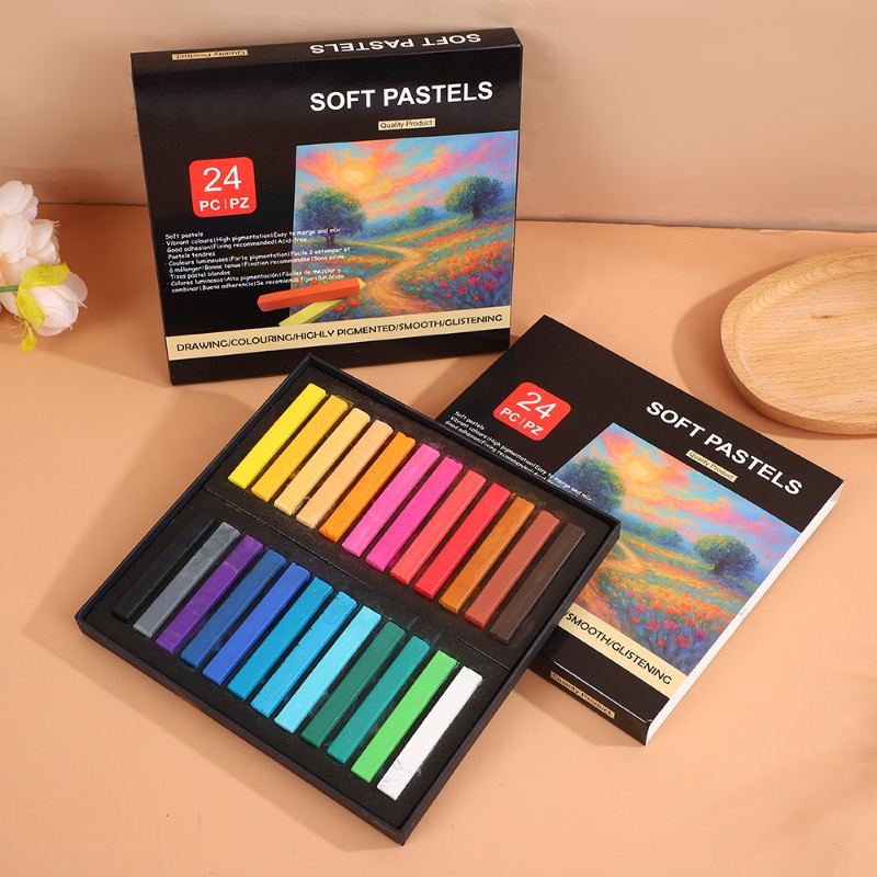 12/24 Color Chalk Soft Pastel  - đánh giá và giá Chalk Pastel Set