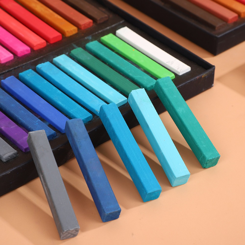 12/24 Color Chalk Soft Pastel  - đánh giá và giá Chalk Pastel Set