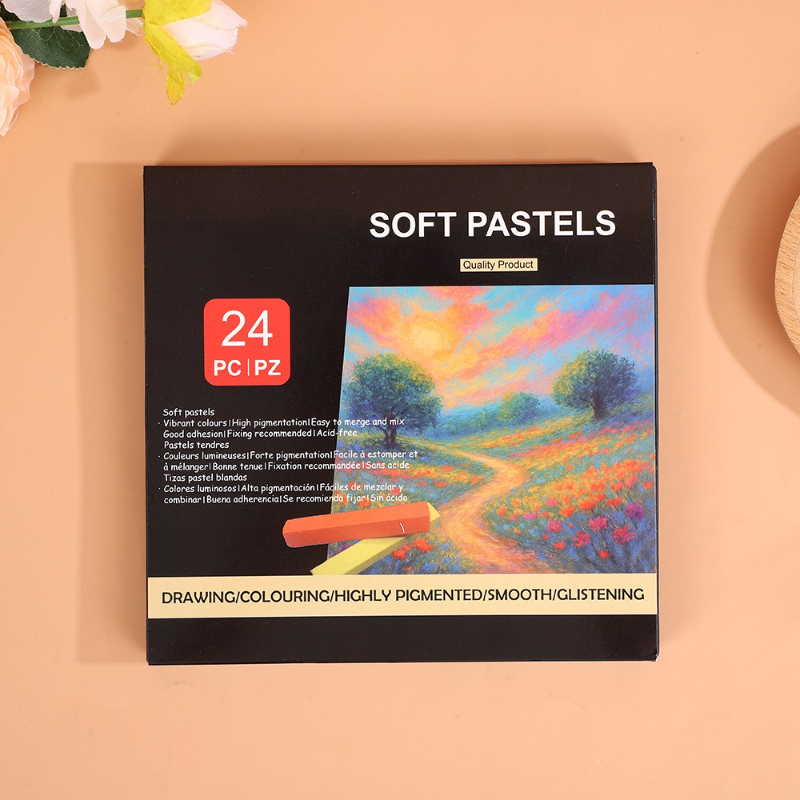 12/24 Color Chalk Soft Pastel  - đánh giá và giá Chalk Pastel Set