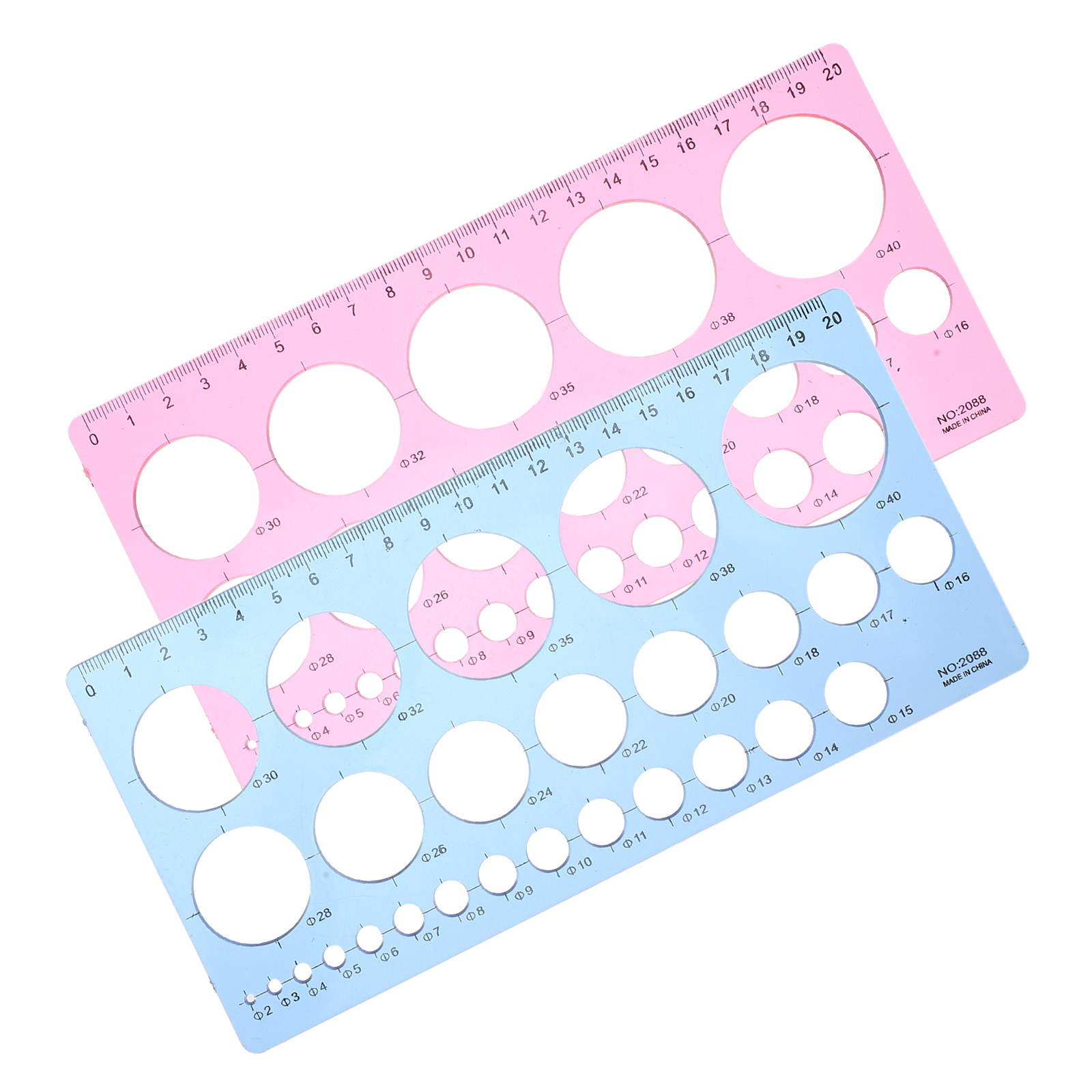 2Pcs Circle Template Ruler Geo - đánh giá và giá Art Craft Template