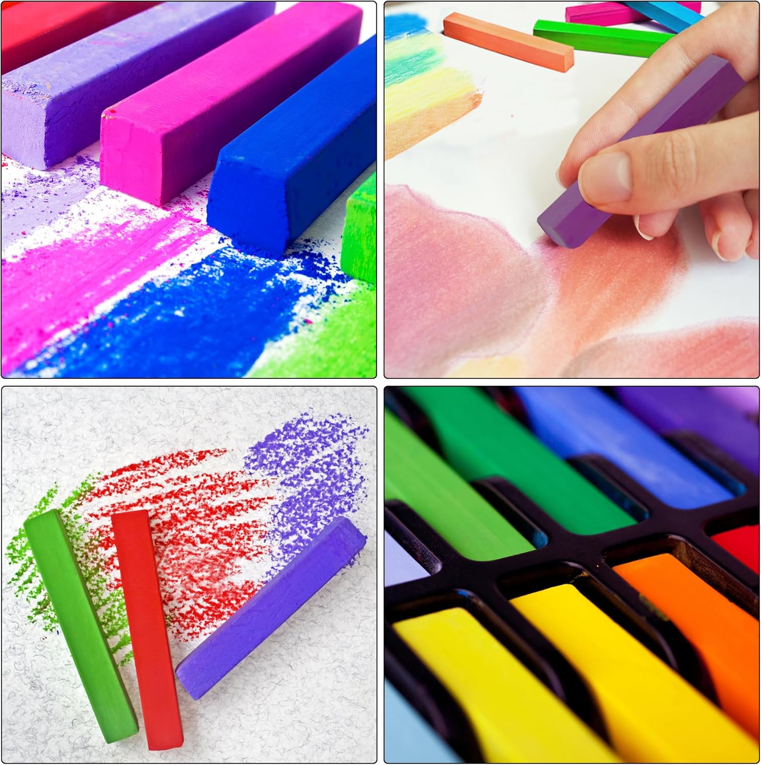 24 Vibrant Soft Pastel Chalk S - đánh giá và giá Chalk Pastel Set