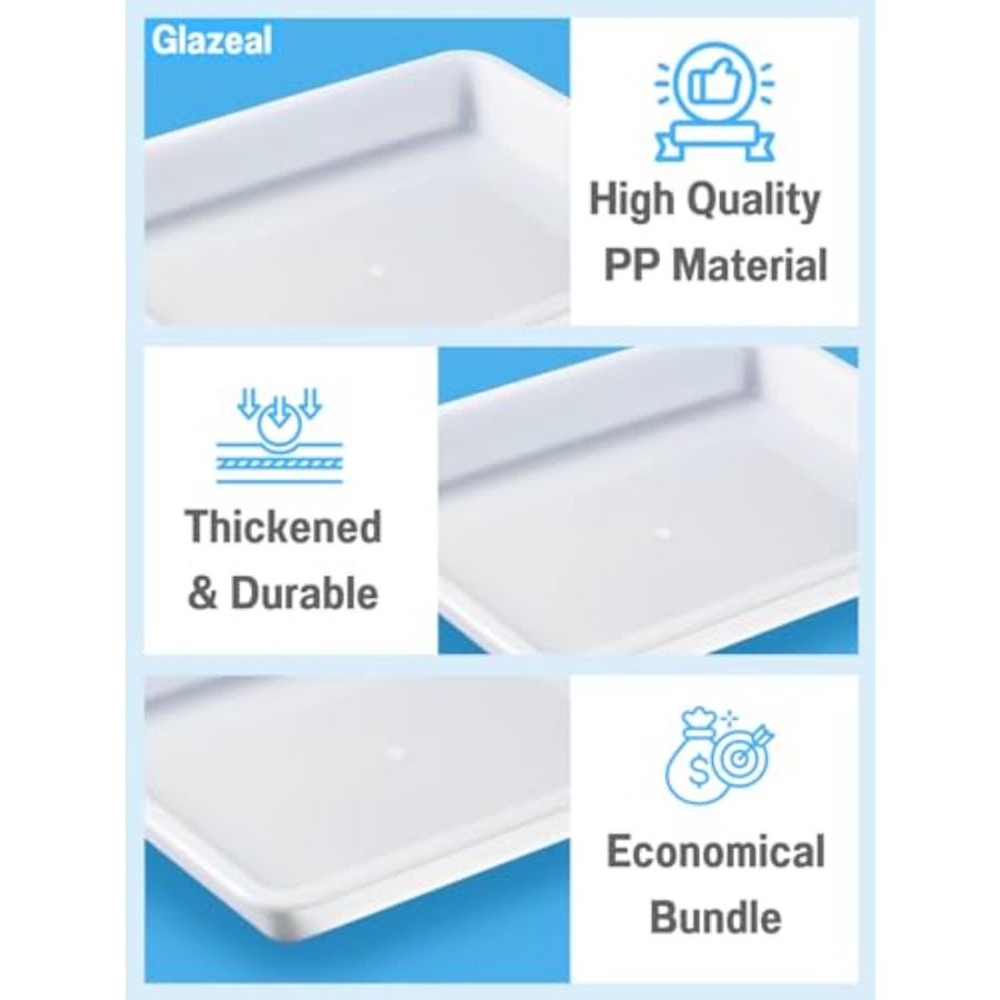 8 Pack Plastic Art Trays 10.9' - đánh giá và giá School Of Art X Craft