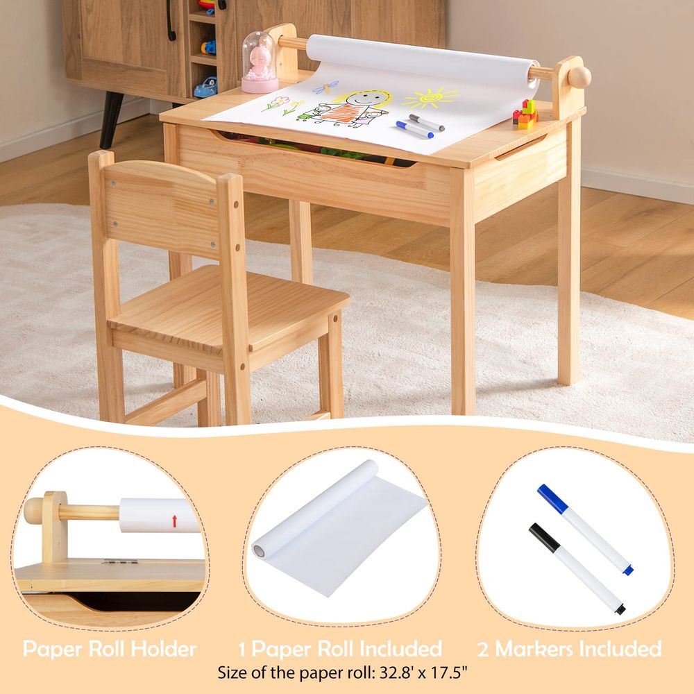 Kids Table and Chair Set, Flip - đánh giá và giá Art Craft Toddlers