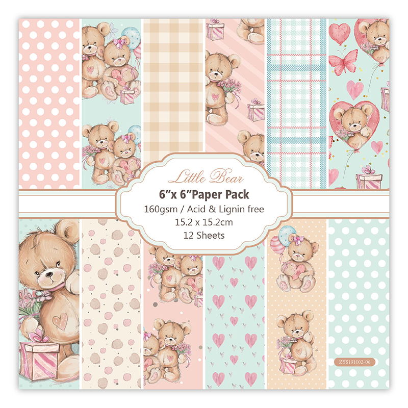 12 Sheets little bear Scrapboo - đánh giá và giá Art Craft Birthday Party