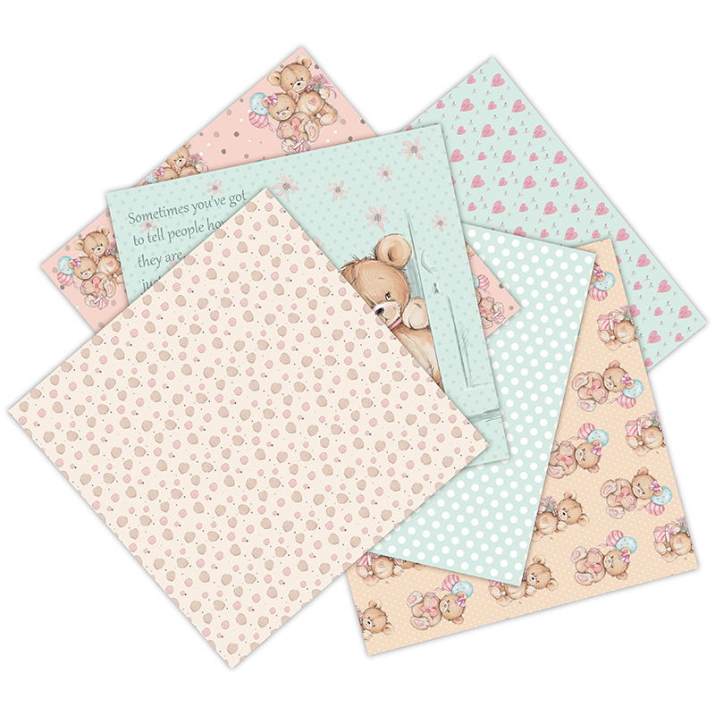 12 Sheets little bear Scrapboo - đánh giá và giá Art Craft Birthday Party