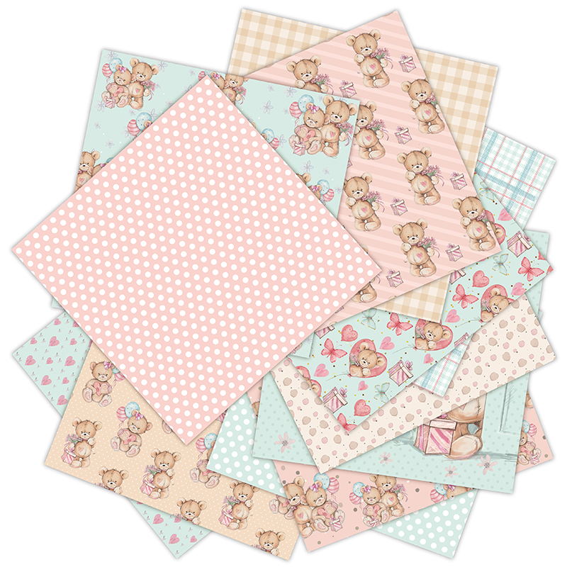 12 Sheets little bear Scrapboo - đánh giá và giá Art Craft Birthday Party