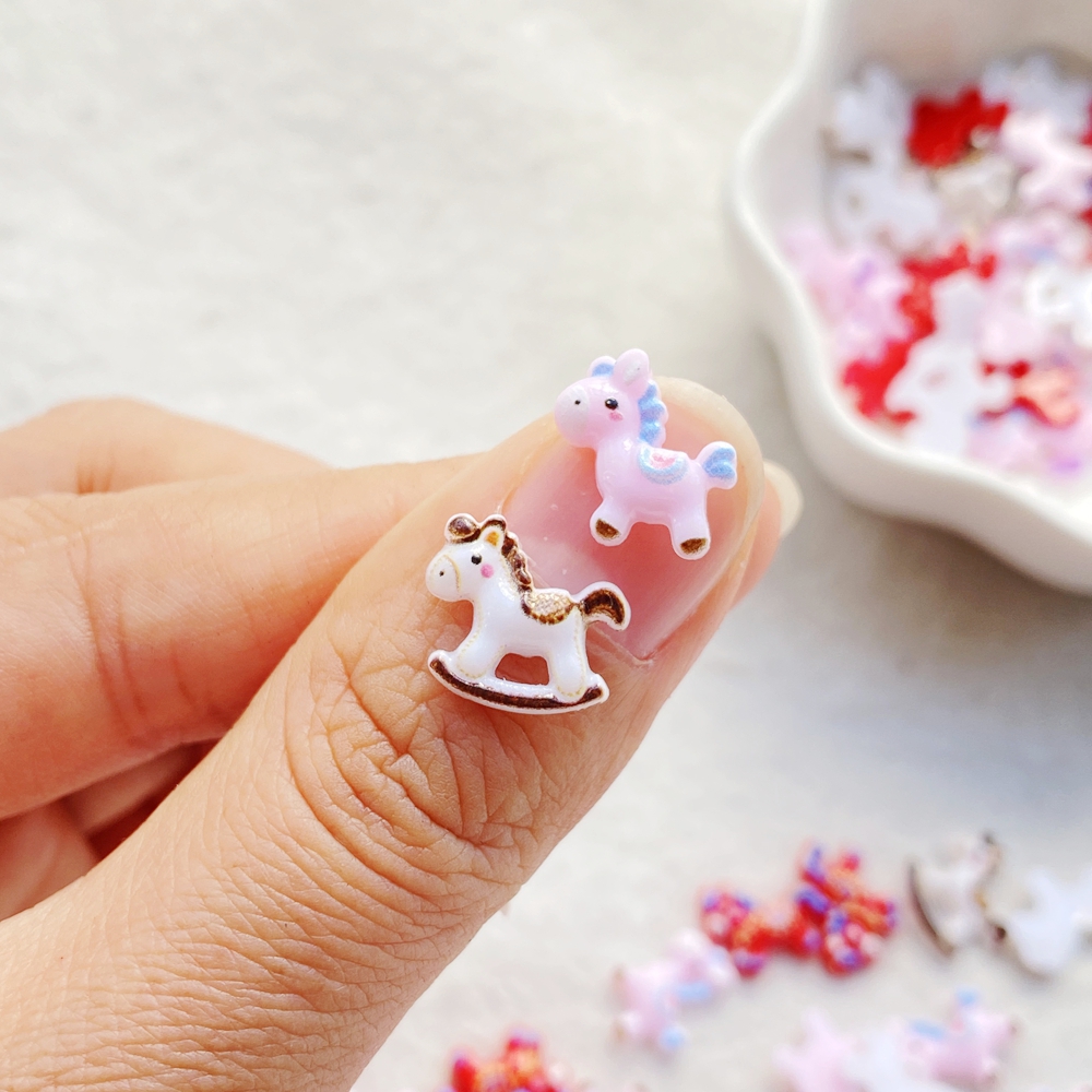 50PCS Cute Mini Cartoon unicor - đánh giá và giá Art Craft Horse