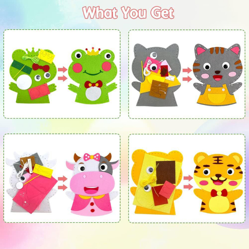 Cute Cartoon Animal Hand Puppe - đánh giá và giá Art Craft 6 Year Old