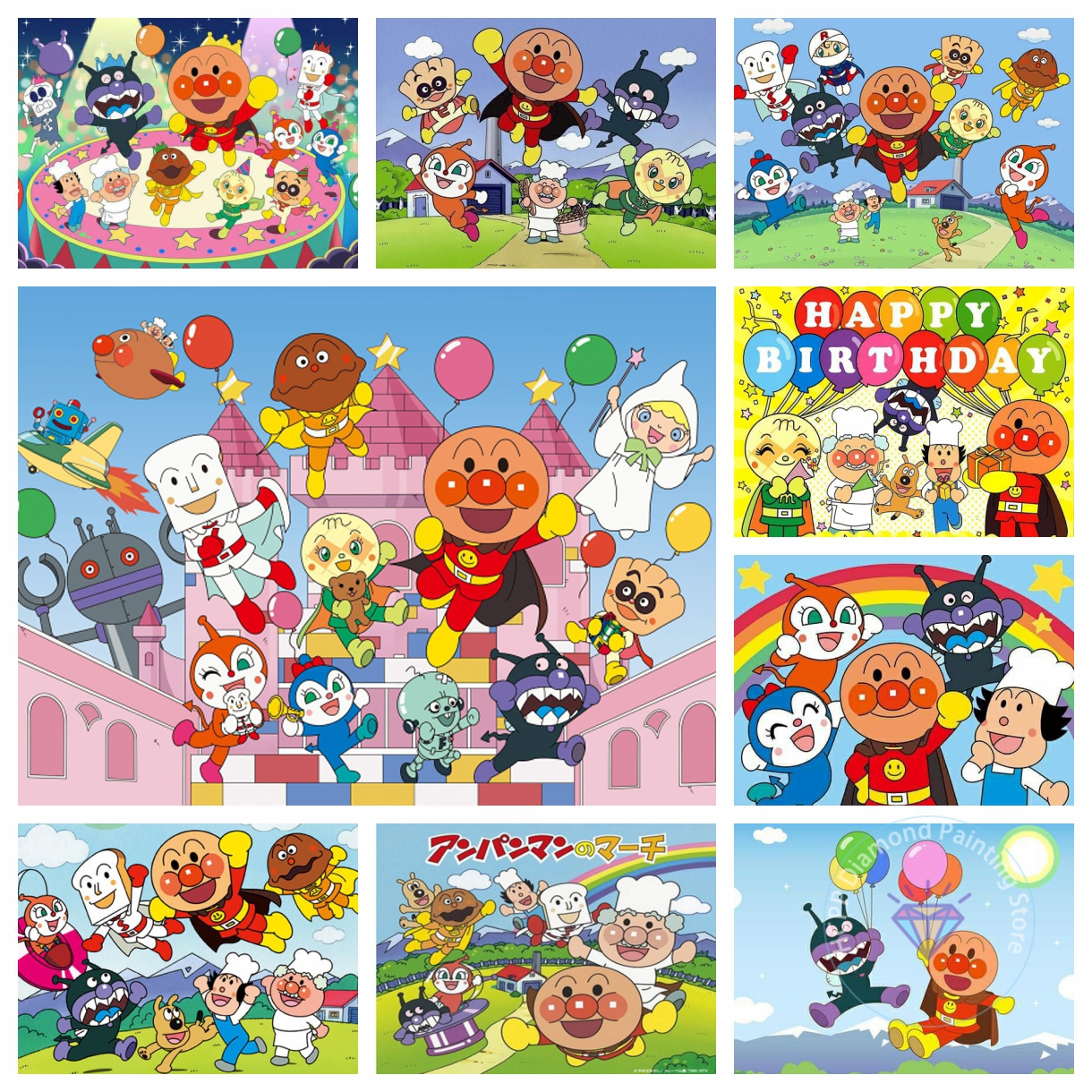 Anpanman Diamond Painting Kit  - đánh giá và giá Art Craft 6 Year Old