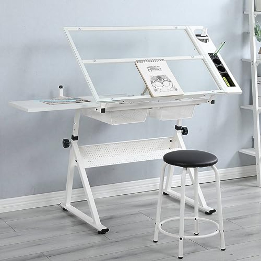 Drafting Table with Stool Mode - đánh giá và giá Art & Craft Teacher Vacancy