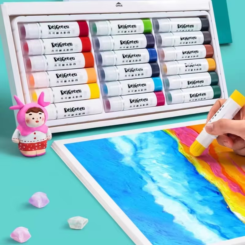 6/24 Colors Soft Solid Gouache - đánh giá và giá Chalk Pastel Set
