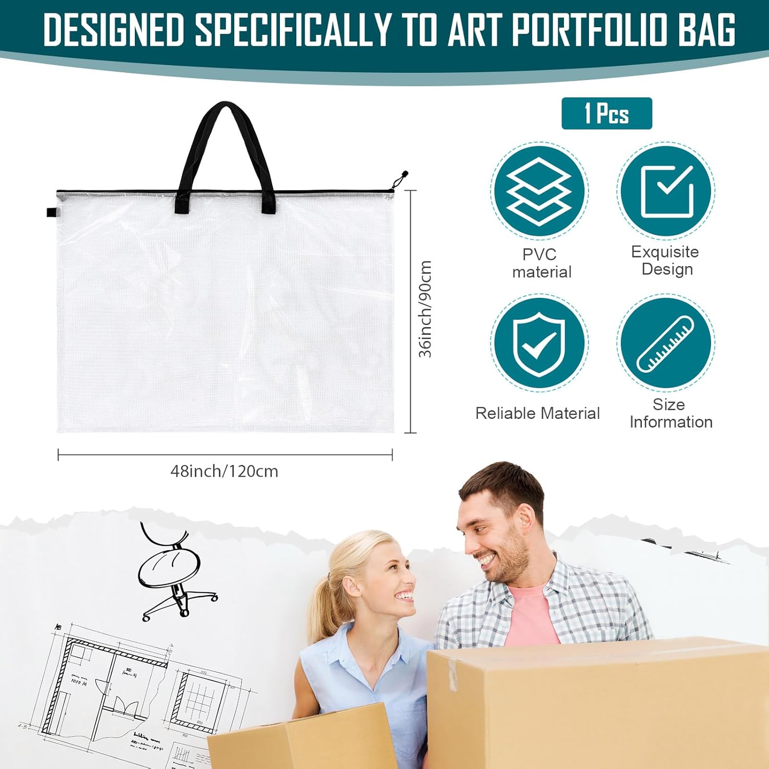 Large Art Portfolio Bag 36x48  - đánh giá và giá Art Portfolio Bag