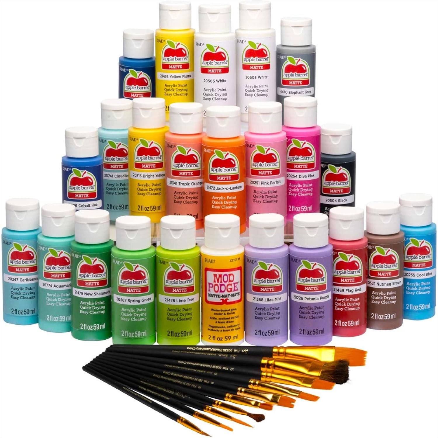 34 Piece Acrylic Paint Set Wit - đánh giá và giá Art Craft Video