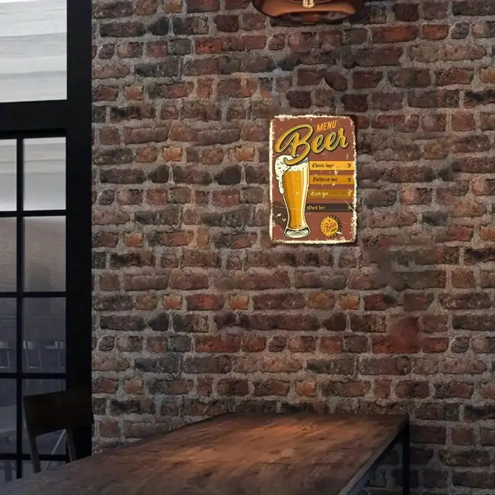 1PC Beer Menu Tin Sign - Vinta - đánh giá và giá Art Craft Bar