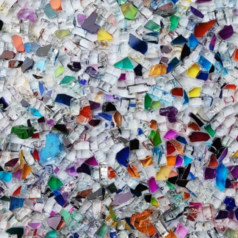 100g Mixed Color Crystal Glass - đánh giá và giá Art Craft Mirror