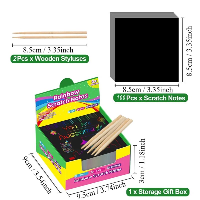 Many Creative Scratch Art Card - đánh giá và giá Art Craft 6 Year Old