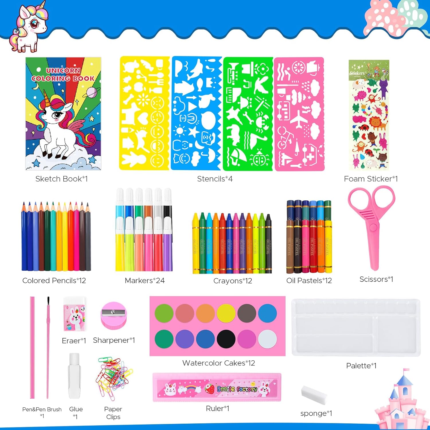 Coloring Book Set for Kids, Di - đánh giá và giá Watercolor Brush Pen