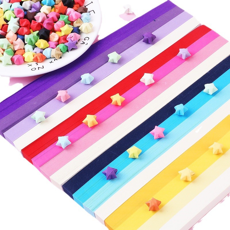 540 Sheets Star Origami Paper  - đánh giá và giá Art Craft Birthday Party