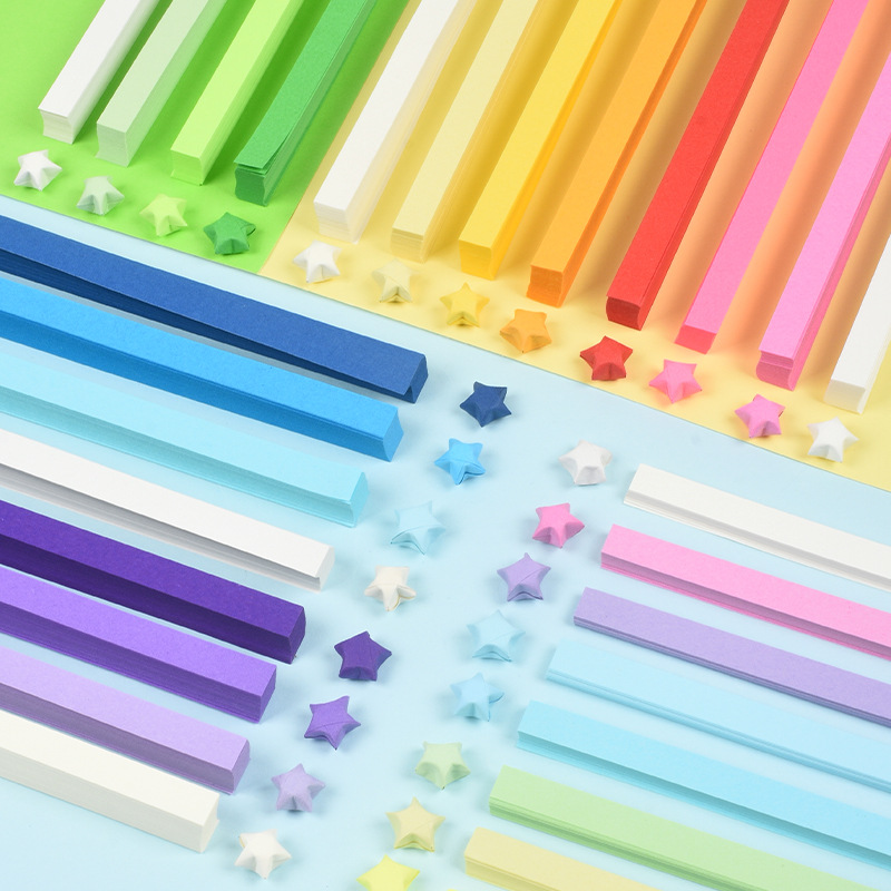 540 Sheets Star Origami Paper  - đánh giá và giá Art Craft Birthday Party