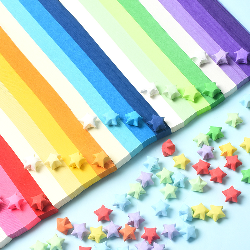 540 Sheets Star Origami Paper  - đánh giá và giá Art Craft Birthday Party