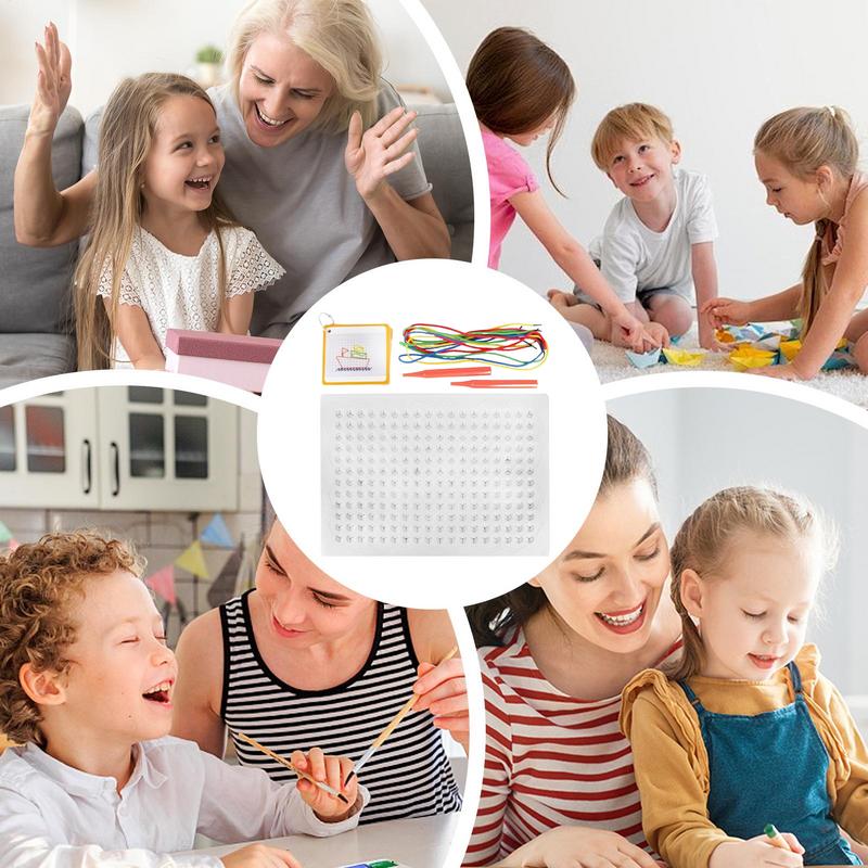 Thread Board For Kids Colorful - đánh giá và giá Art Craft Toddlers