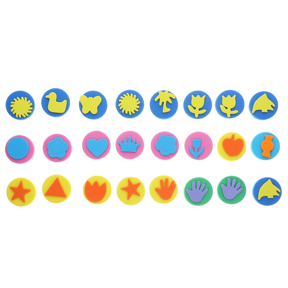 24Pcs Painting Sponge Stamper  - đánh giá và giá Art Craft Birthday Party
