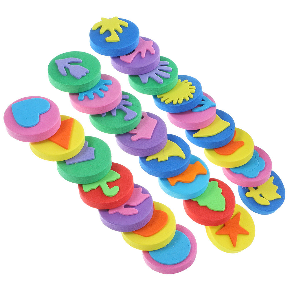 24Pcs Painting Sponge Stamper  - đánh giá và giá Art Craft Birthday Party