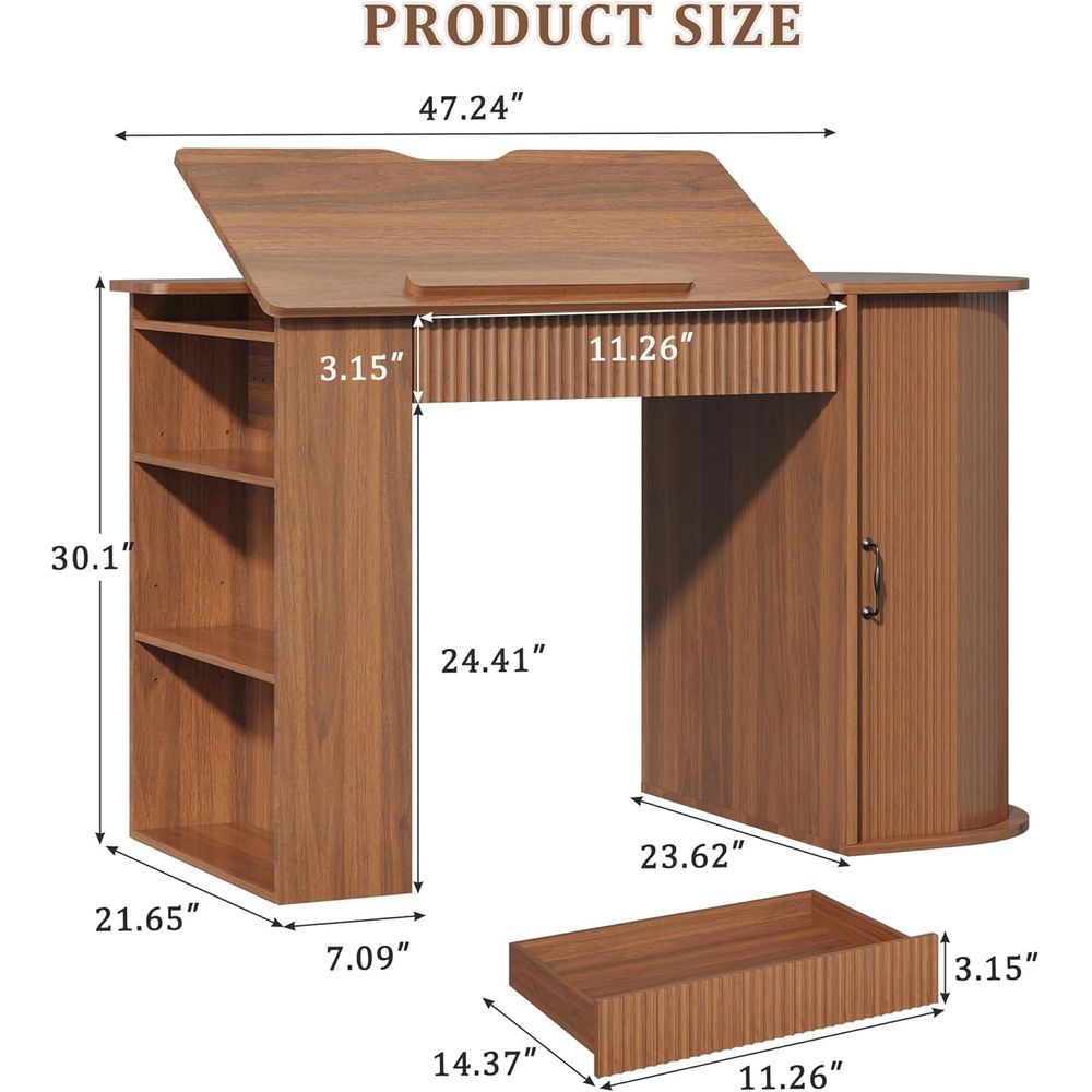 Storage Cabinet Desk with Shel - đánh giá và giá Art Craft & Architecture