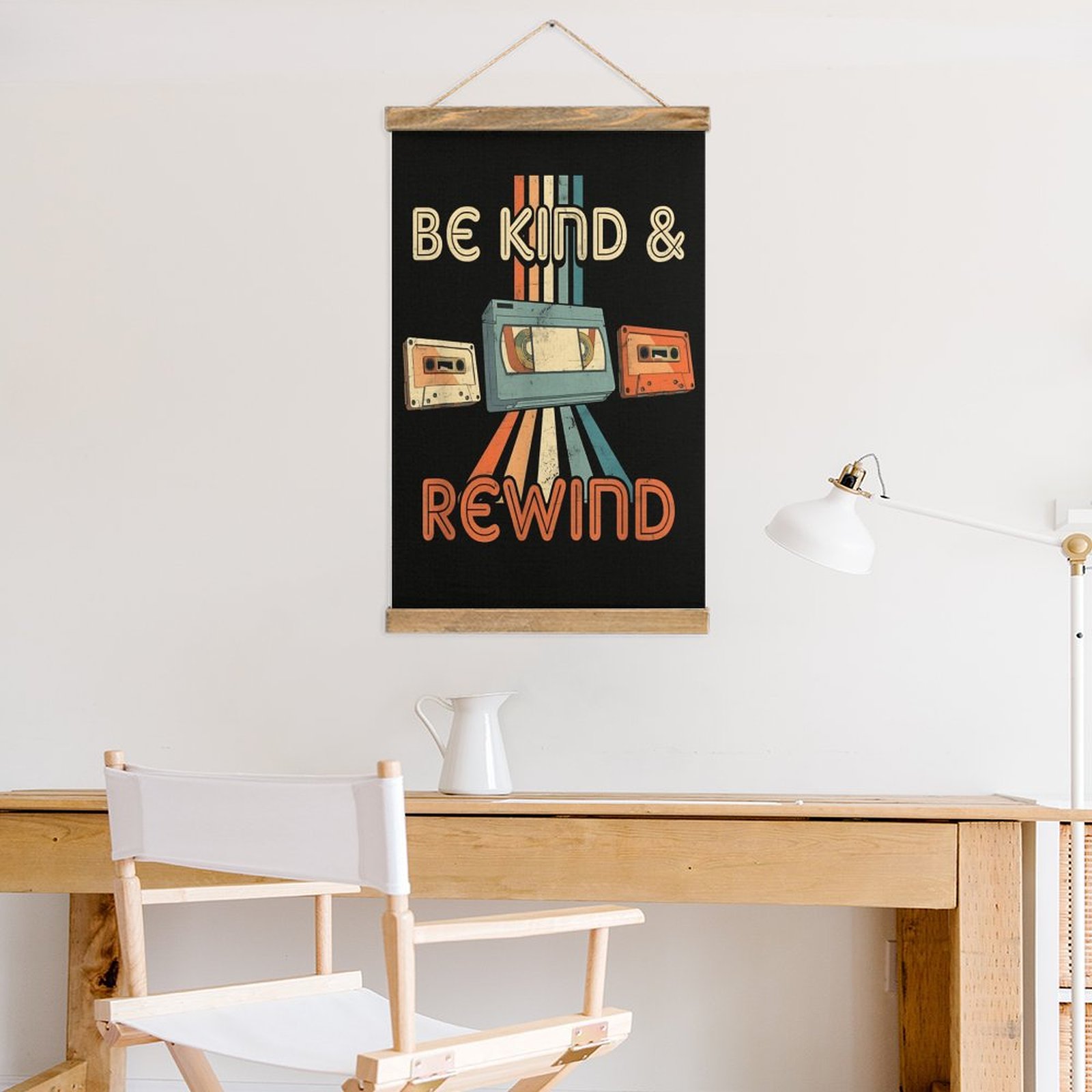 Be Kind Rewind Tape Art Linen  - đánh giá và giá Art Craft Restaurant