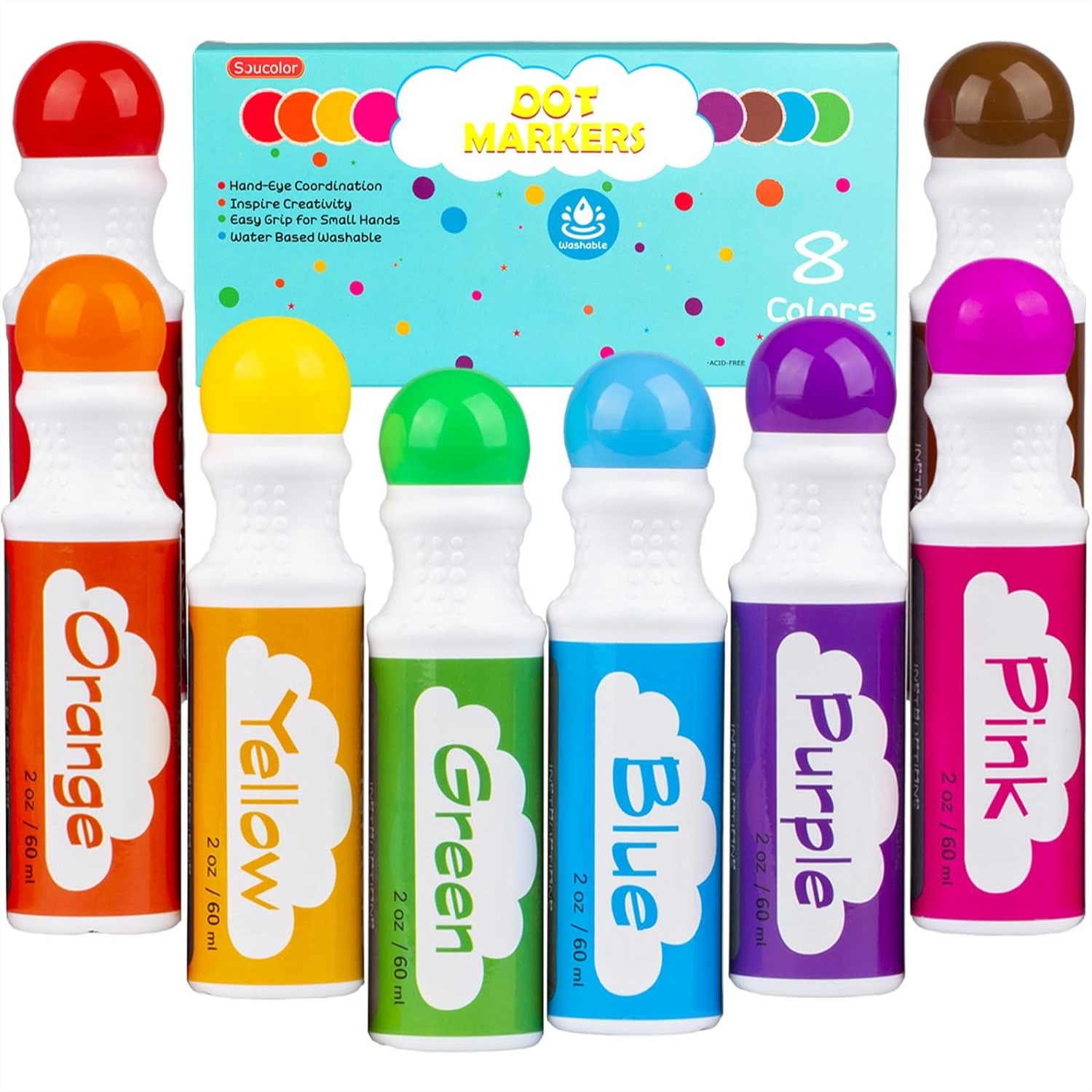Dot Markers for Toddlers 8 Col - đánh giá và giá Art Craft Toddlers