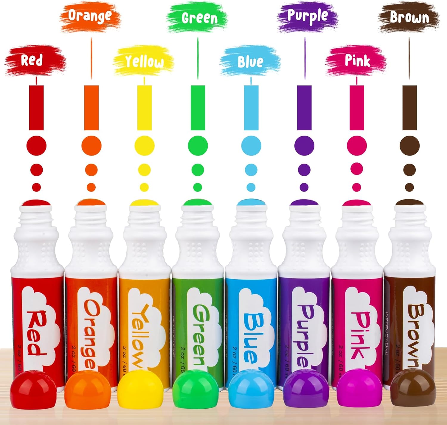 Dot Markers for Toddlers 8 Col - đánh giá và giá Art Craft Toddlers