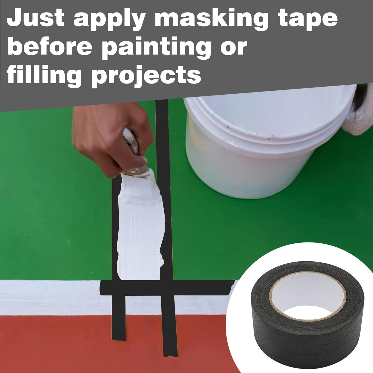 Black Painters Tape 2 inch x 5 - đánh giá và giá School Of Art X Craft