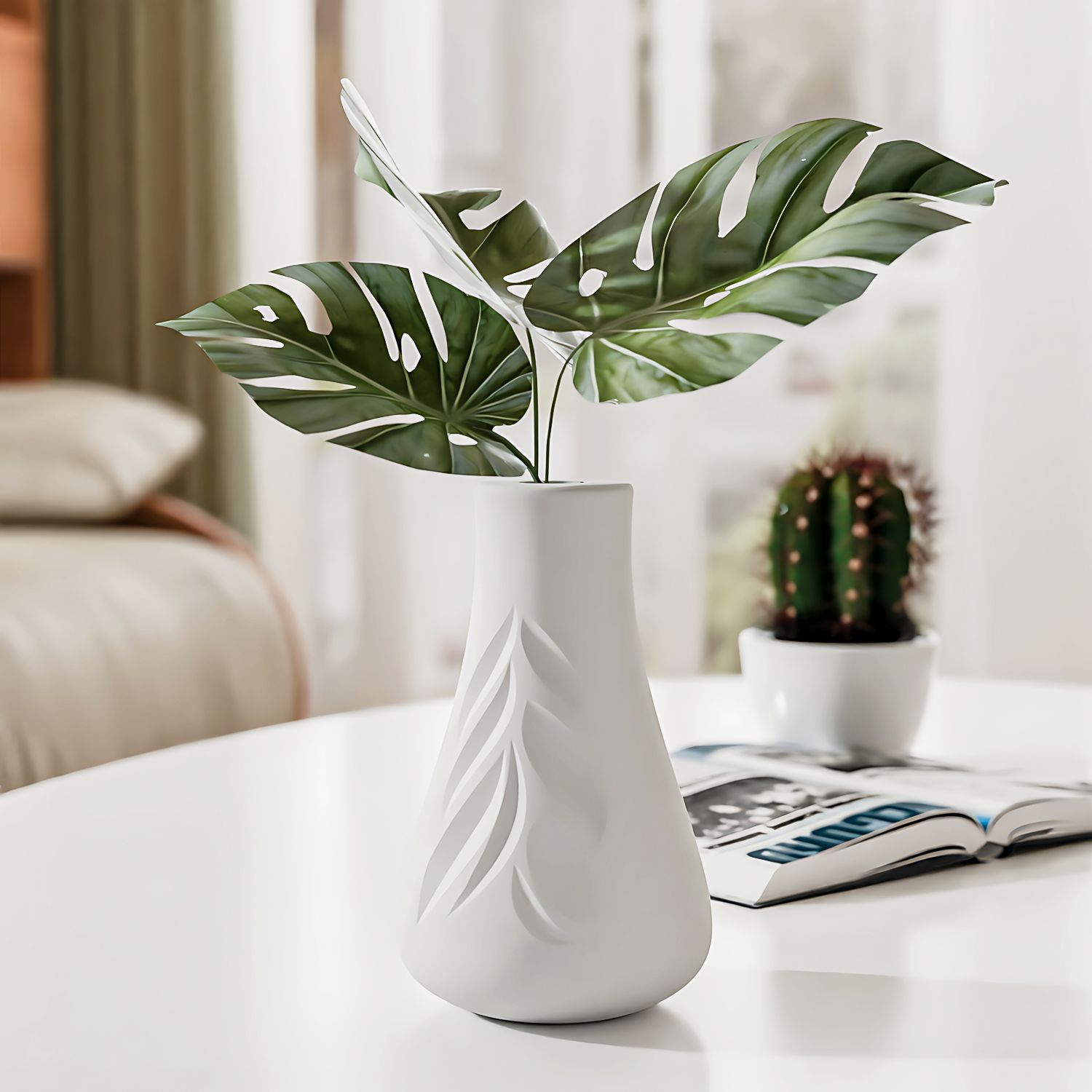 Leaf Texture Vase Silicone Mol - đánh giá và giá Art Craft With Leaves